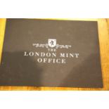 24ct gold leaf Churchill's Speech by The London Mint Office, also contains a Churchill crown and