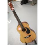 Hohner acoustic guitar model MW300. This lot is not available for in-house P&P.