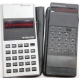 2x Sinclair Calculators including an Enterprise in silver and an Executive, both in slip cases. P&