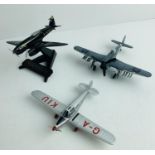 3x Model Aircraft - 2x Oxford Diecast & 1x Plastic - All Unboxed. P&P Group 2 (£18+VAT for the first