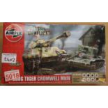 Airfix King Tiger Cromwell MK IV model Tamiya Chieftain MK5 model and Revell Lancaster MK I/III