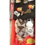 Boxed Star Wars episode I Jar Jar Binks wake up system and other Star Wars related items. P&P