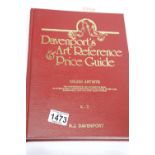 Davenports art reference and price guide K-Z. P&P Group 1 (£14+VAT for the first lot and £1+VAT