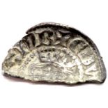 Silver Hammered Cut Penny of Edward I - Plantagenet ; Canterbury mint. P&P Group 1 (£14+VAT for