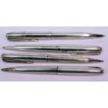 Four Bolascrip German 900 silver propelling pencils (leads still available). P&P group 1 (£14 for