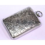 Rare antique 1910-1920 sterling silver leather lined stamp and match case by Boots Pure Drug