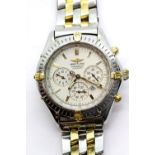 Breitling gents B35312 Shadow Flyback chronometer wristwatch on stainless steel strap. P&P Group