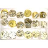 Box of pocket watch movements. P&P Group 3 (£25+VAT for the first lot and £5+VAT for subsequent