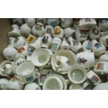 Collection of 50 plus Goss crested ceramics. Not available for in-house P&P.