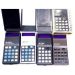 4X Sinclair Cambridge Calculators including 2x basic models, a memory model and a Scientific