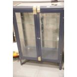 Three display cabinets with no keys. Not available for in-house P&P.