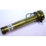 Brass minor torch (Manchester) by Oldham & Son, L: 25 cm. P&P Group 2 (£18+VAT for the first lot and