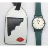 Radley wristwatch and a Lulu Guinness luggage tag. P&P Group 1 (£14+VAT for the first lot and £1+VAT