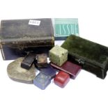 Collection of vintage, empty jewellery boxes. P&P Group 1 (£14+VAT for the first lot and £1+VAT