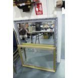 Two large framed mirrors. Not available for in-house P&P.