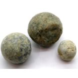 Knaresborough found musket balls, one with impact damage. P&P Group 1 (£14+ VAT for the first lot