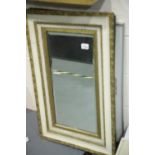 Two antique picture frames, one with mirror, Not available for in-house P&P.