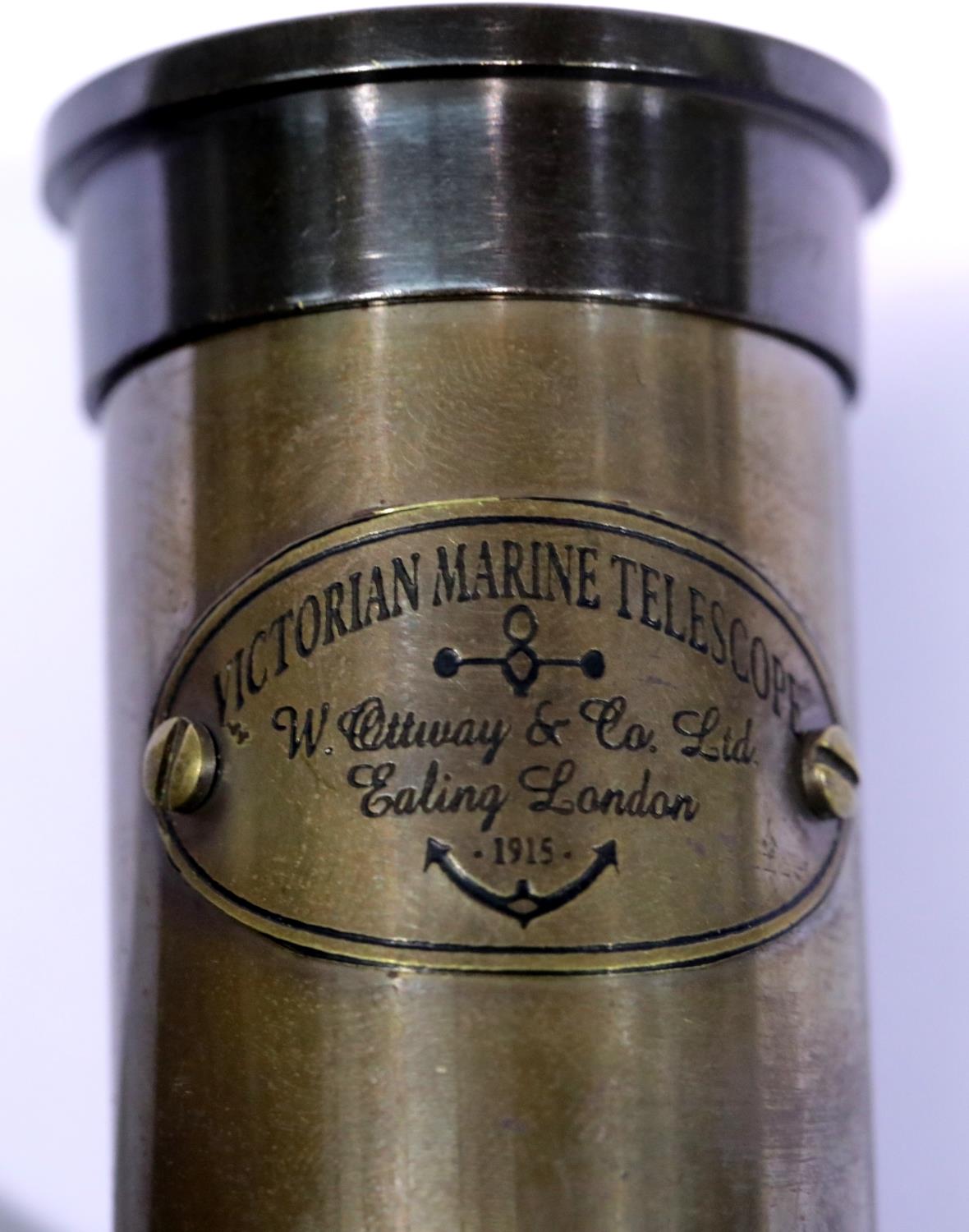 Boxed brass Victorian marine telescope, L: 16 cm. P&P Group 2 (£18+VAT for the first lot and £3+ - Image 3 of 3