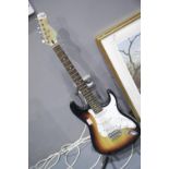 Crafter by Cruiser Stratocaster style electric guitar with sunburst finish. Not available for in-