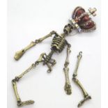Boxed Butler & Wilson crowned skeleton brooch. L: 15 cm. P&P Group 1 (£14+VAT for the first lot