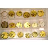 Box of pocket watch movements. P&P Group 3 (£25+VAT for the first lot and £5+VAT for subsequent