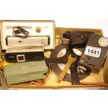 Minolta spy camera and other camera items. P&P Group 2 (£18+VAT for the first lot and £3+VAT for
