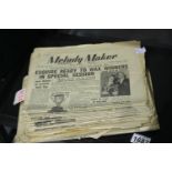 Vintage Melody Maker magazines from March 1952 to August 1953. P&P Group 3 (£25+VAT for the first