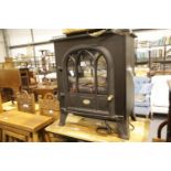 Contemporary Dimplex electric stove effect fire. Not available for in-house P&P.