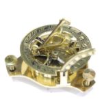 Boxed brass sundial compass, L: 7 cm. P&P Group 1 (£14+VAT for the first lot and £1+VAT for