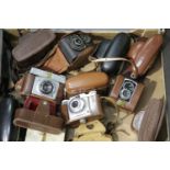 Collection of cameras including Agfa, Ross, Ilford and Halina. P&P Group 3 (£25+VAT for the first