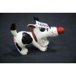Lorna Bailey dog Dashy, H: 10 cm. P&P Group 1 (£14+VAT for the first lot and £1+VAT for subsequent