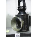British Western Station railway lamp. P&P Group 3 (£25+VAT for the first lot and £5+VAT for