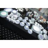 Eight setting Villeroy and Boch dinner and teaware, barely used, 84 pieces. Not available for in-