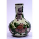 Nicola Stanley for Cobridge, a salt glazed ceramic vase, H: 11.5 cm, signed in gold pen to base. P&P