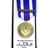 Boxed United Nations medal with ISAF bar. P&P Group 1 (£14+VAT for the first lot and £1+VAT for