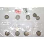 14 mixed George III and Victoria silver shillings. P&P Group 1 (£14+VAT for the first lot and £1+VAT