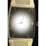 Boxed gents Accurist retro square wristwatch. P&P Group 1 (£14+VAT for the first lot and £1+VAT