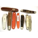 Eight mixed penknives. P&P Group 2 (£18+VAT for the first lot and £3+VAT for subsequent lots)