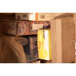 Box of mixed household items including a slicer, wallpaper stripper etc. Not available for in-