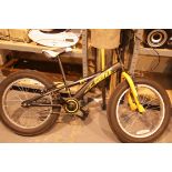 Carve BMX bike in black and orange. Not available for in-house P&P.