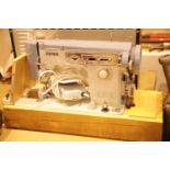 Cased Jones sewing machine. Not available for in-house P&P.