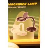 New boxed magnifier lamp. This lot is not available for in-house P&P.