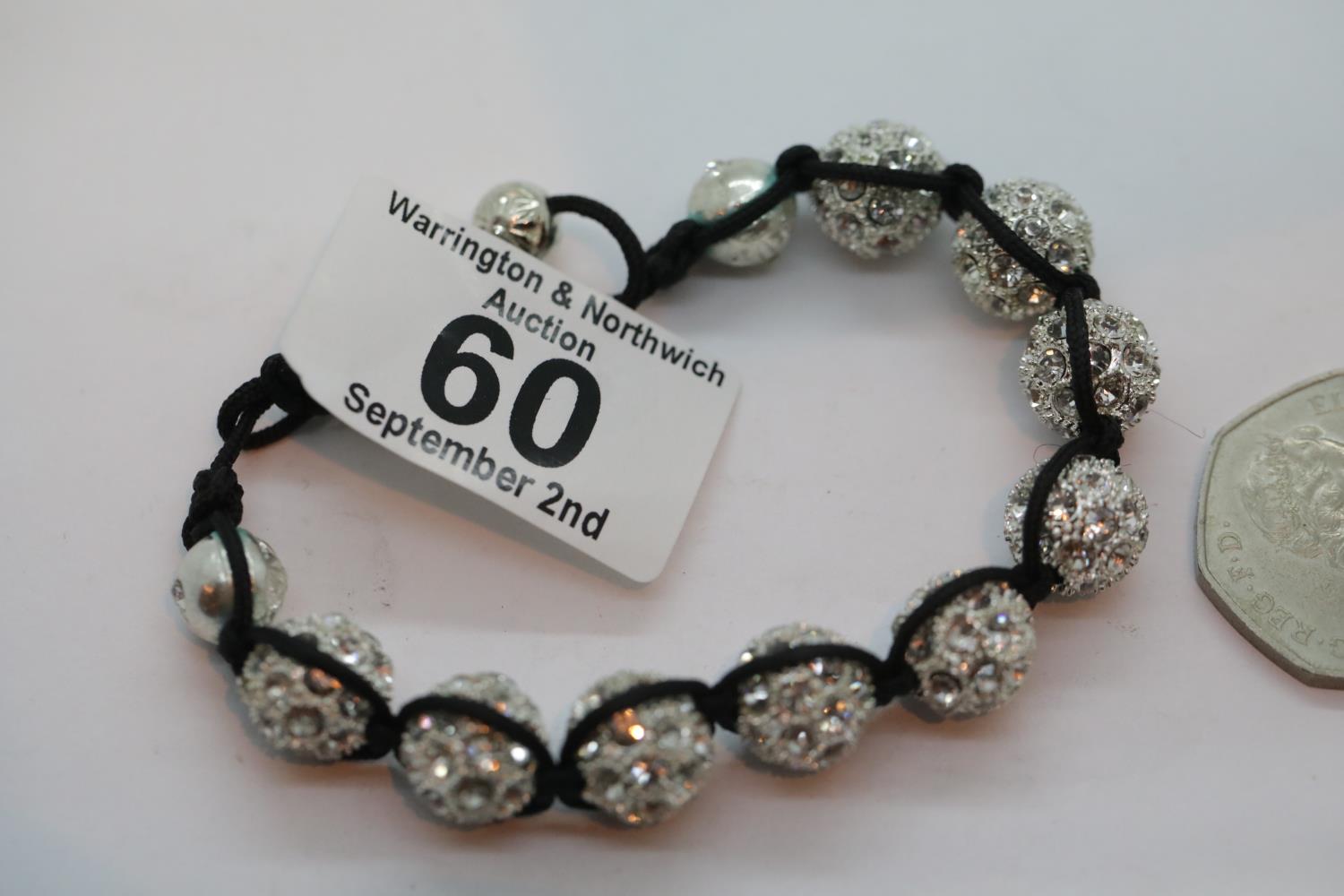 Ladies Shamballa style bracelet. P&P Group 1 (£14+VAT for the first lot and £1+VAT for subsequent