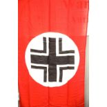 WWII type German party flag displaying swastika, stamped Afrikakorps and dated 1942. P&P Group 1 (£