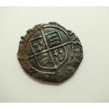 Silver Hammered Penny of Elizabeth Tudor without Rose or Date; found in Birdham. P&P Group 1 (£14+