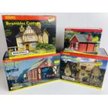 4x Hornby Skaledale OO - Buildings - To include: R8537, R8506, R8513, R8536 - All Boxed. P&P Group 2