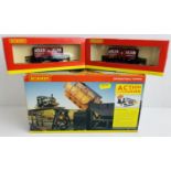 Hornby OO R8132 Operating Tipper Set & 2x Additional Matching Wagons - All Boxed. P&P Group 2 (£18+