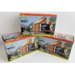 3x Hornby Skaledale R8536 OO Engine Shed Buildings - All Boxed. P&P Group 2 (£18+VAT for the first