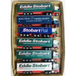 6x Oxford Diecast 1:76 Scale 'Eddie Stobart / Malcolm' HGV's - Unboxed. P&P Group 2 (£18+VAT for the