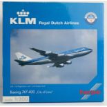 Herpa 1:200 KLM 747 400 - Boxed. P&P Group 2 (£18+VAT for the first lot and £3+VAT for subsequent